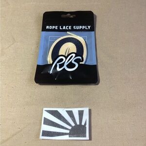 Rope Lace Supply Flat Union Black to Cream 72 inch